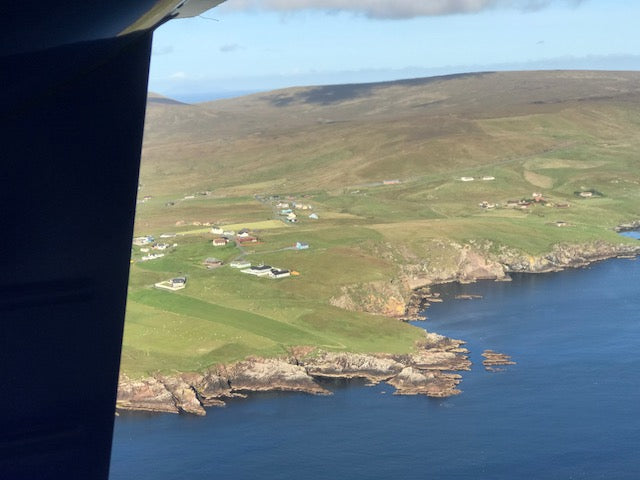 Fair Isle from the Islander aircraft